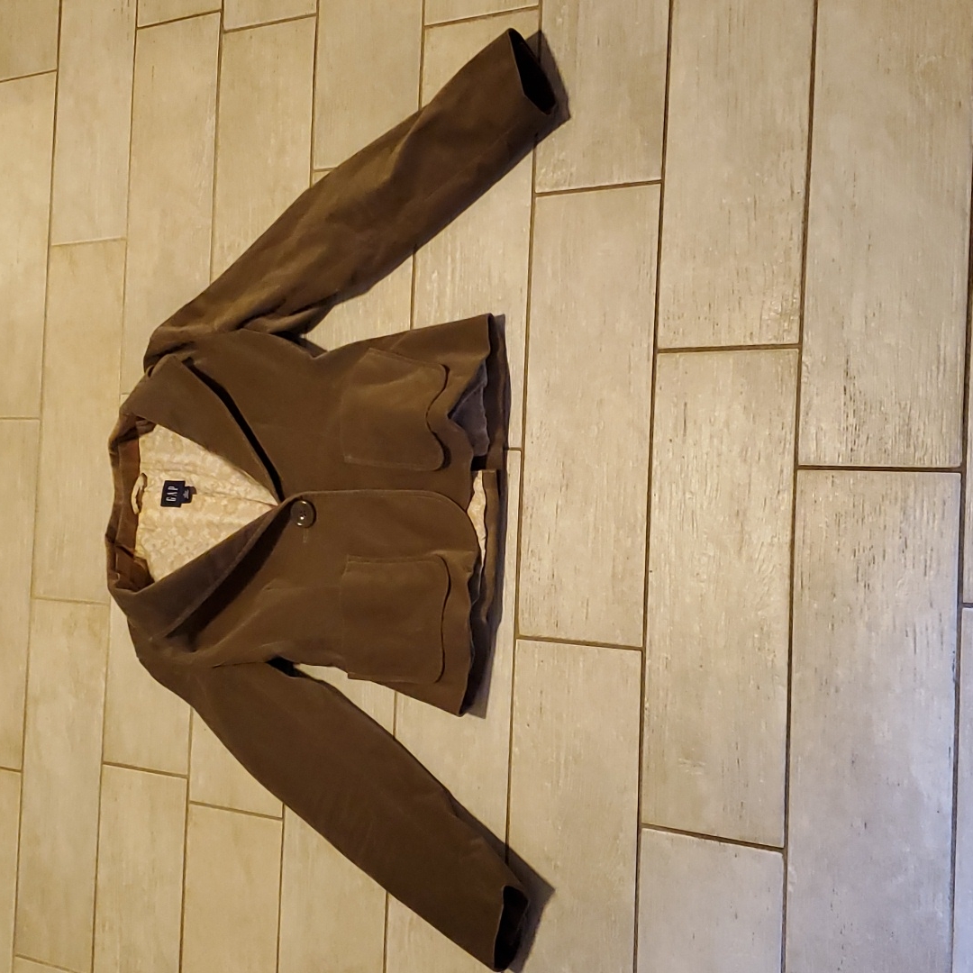 Gap Size 2 Brown Felt-Like Women's Blazer